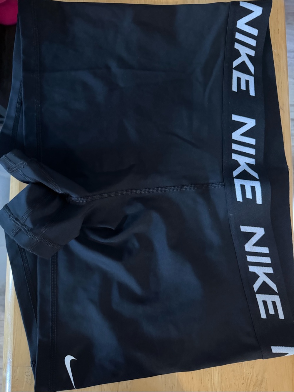 Nike Black Dri-FIT Performance Shorts with White Swoosh